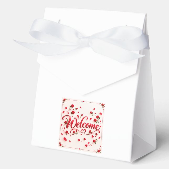 Welcome  favour box (Front)