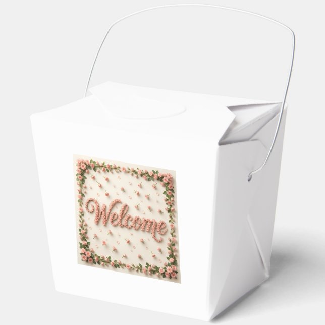 Welcome  favour box (Front)