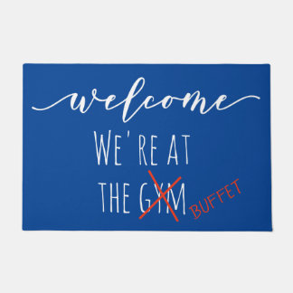 Welcome Funny We're at the Buffett Cruise Doormat