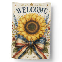 Welcome Garden Flag | USA 250th Anniversary