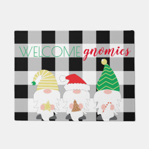 Welcome Gnomies Christmas Home Decor Doormat
