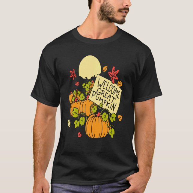 Welcome Great Pumpkin T-Shirt (Front)