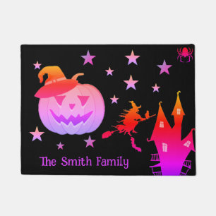 Welcome Halloween Door Mat   Personalised Doormat