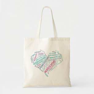 Welcome Heart (many languages) Bag