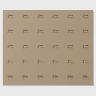 Welcome home add family name house inauguration wrapping paper