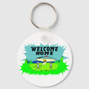 Welcome Home Aliens Key Ring