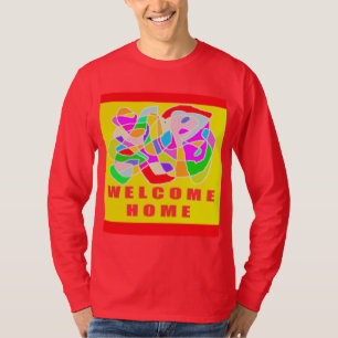 Welcome home art puzzle logo design T-Shirt
