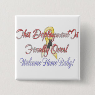 Welcome Home Baby! 15 Cm Square Badge