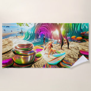 Welcome Home Beach Balloons Family Towel