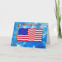 Welcome Home Card for Servicemen, Servicewomen