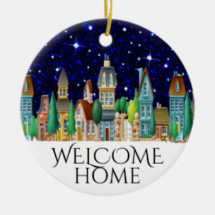 Welcome Home Ceramic Tree Decoration
