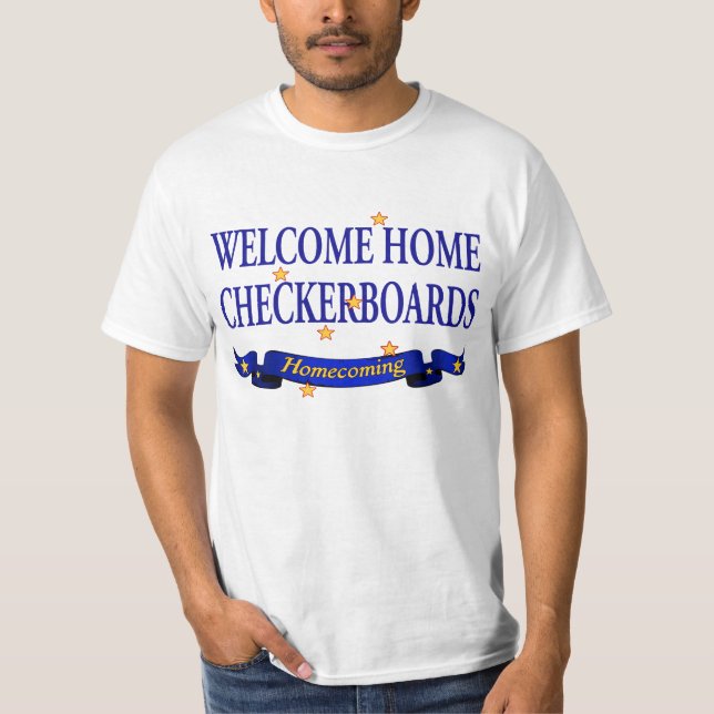 Welcome Home Checkerboards T-Shirt (Front)