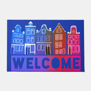 Welcome Home Colorful Charming Holland Amsterdam Doormat