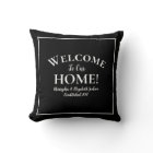 Welcome Home Custom Black & White Chic Calligraphy