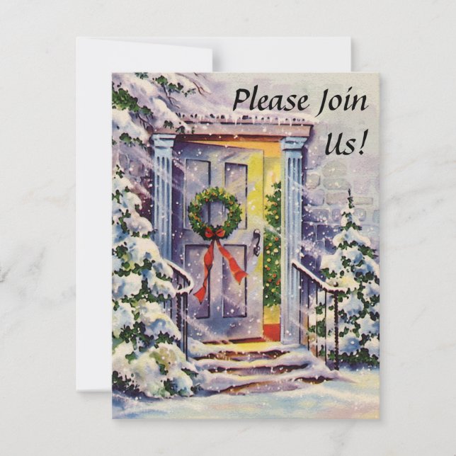Welcome Home Custom Christmas Invitations (Front)