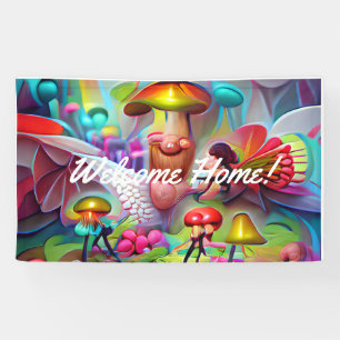 Welcome Home custom Vinyl Banner 3' x 5' Banner
