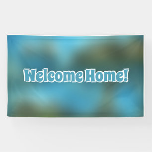 Welcome Home custom Vinyl Banner 3' x 5' Banner