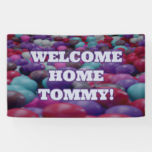Welcome Home custom Vinyl Banner 3' x 5' Banner