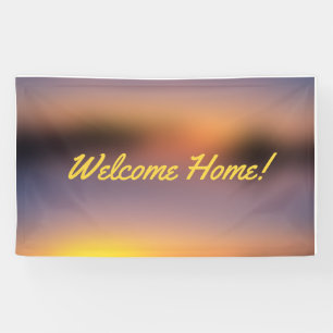 Welcome Home custom Vinyl Banner 3' x 5' Banner