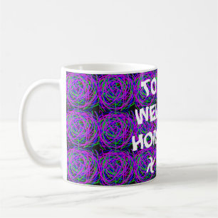 WELCOME HOME DAD COLOR PURPLE MIXED COFFEE MUG