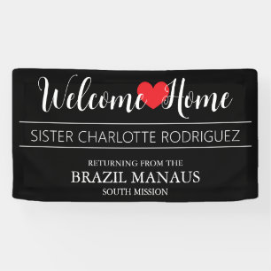 Welcome Home Elegant Missionary Banner