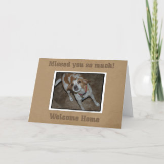 Welcome Home From Pet Card