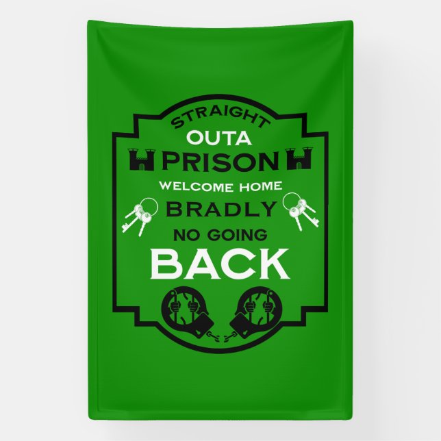 Welcome Home From Prison Banner (Vertical)