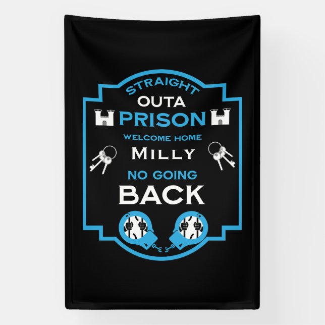 Welcome Home From Prison Banner (Vertical)