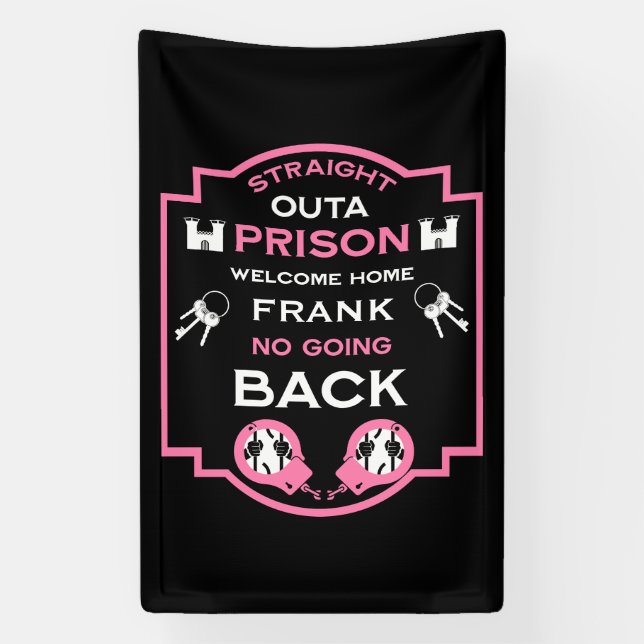 Welcome Home From Prison Banner (Vertical)