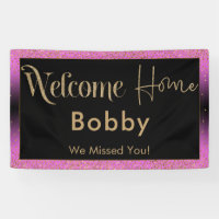 Welcome Home Gold Confetti, Pink Black Ombre