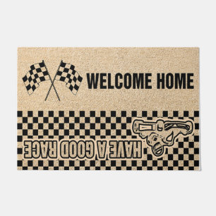 Welcome Home Have A Good Race Doormat