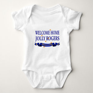 Welcome Home Jolly Rogers Baby Bodysuit
