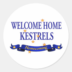 Welcome Home Kestrels Classic Round Sticker