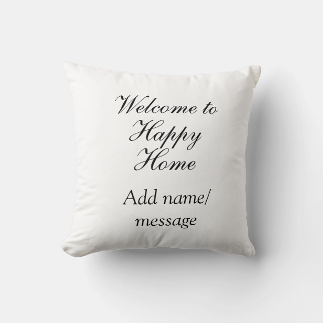 Welcome home lake beach house inauguration name  cushion (Front)