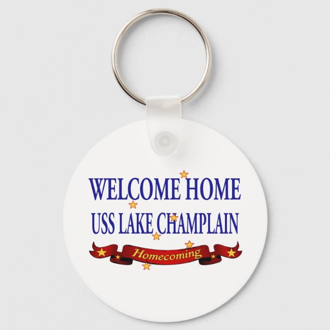 Welcome Home Lake Champlain Key Ring (Front)