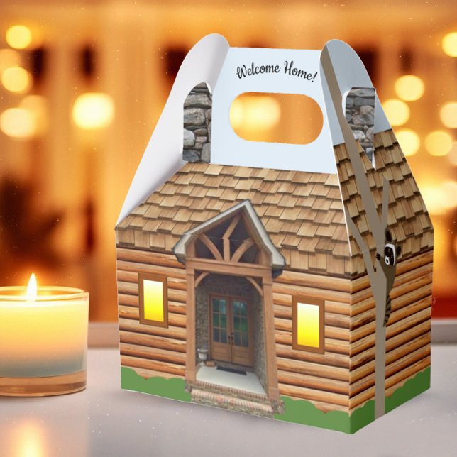 Welcome Home Log Cabin Realtor Gift Box (Creator Uploaded)