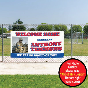 Welcome Home Military Banner
