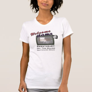 Welcome Home Military Custom Photo T-Shirt