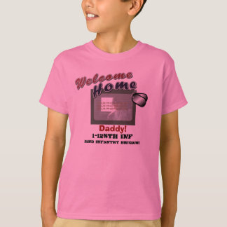 Welcome Home Military Custom Photo T-Shirt