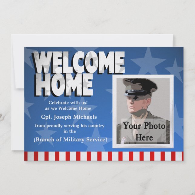 Welcome Home/ Military Invitation (Front)