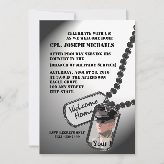 Welcome Home/ Military Invitation (Front)