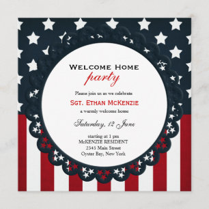 Welcome Home Military Party Invitation