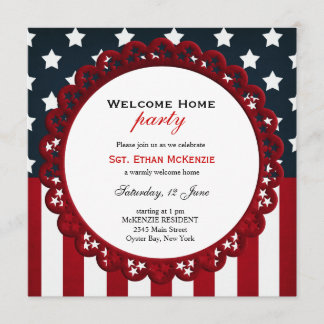 Welcome Home Military Party Invitation