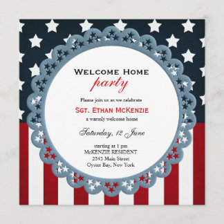 Welcome Home Military Party Invitation