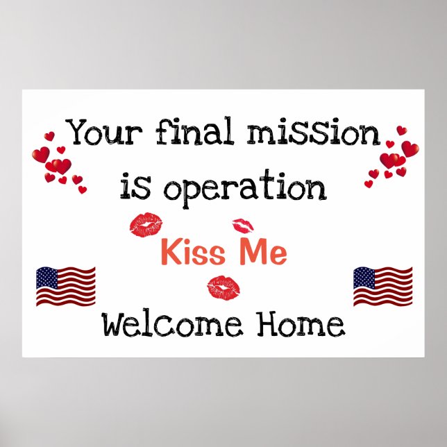 Welcome Home Military Poster (Front)