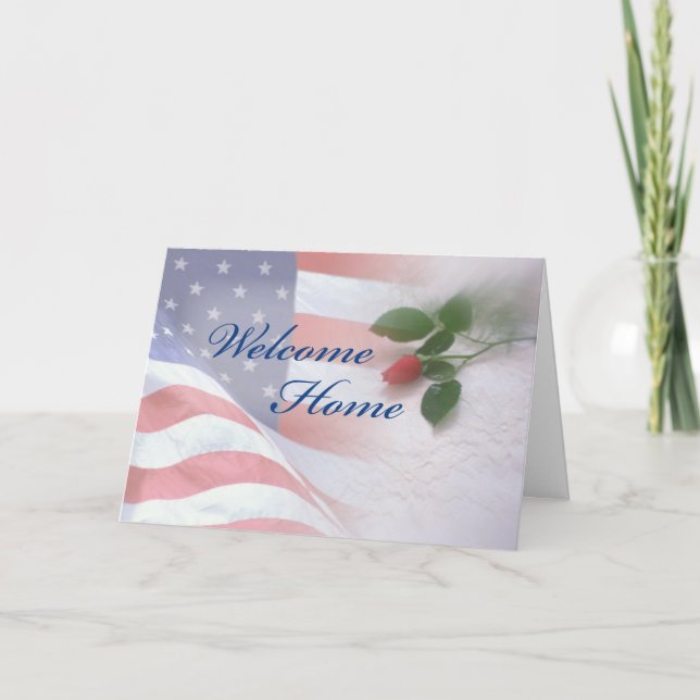 Welcome Home Military Service Card (Front)
