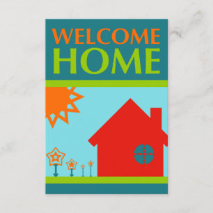 welcome home (mod crayola) invitation