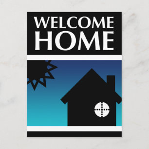 welcome home (mod shapes) postcard