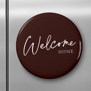 Welcome Home Modern Elegant minimalist Simple Magnet