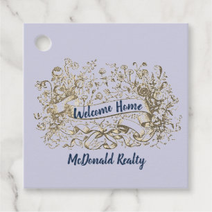 Welcome Home New Home Buyer Realtor Thank You Favour Tags